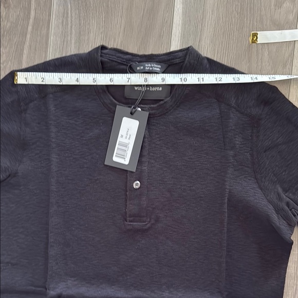 Wings+Horns 1x1 Slub Henley s/s - Picture 7 of 13